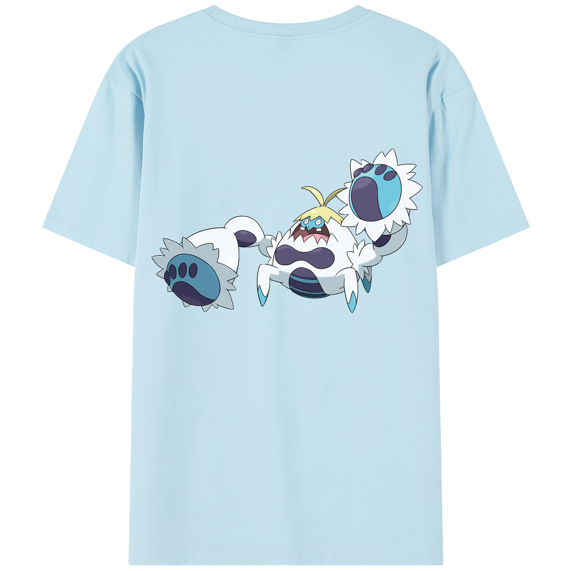 （画像用） ポケットモンスター Pokémon 綿100％半袖Tシャツ（背面プリント）